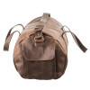 Дорожная коричневая сумка Grande Pelle из кожи Crazy Horse (GP0045brown)